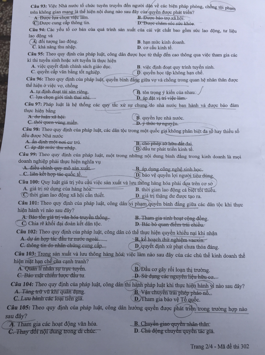 Đề và gợi ý đáp án môn Giáo dục công dân - Ảnh 2