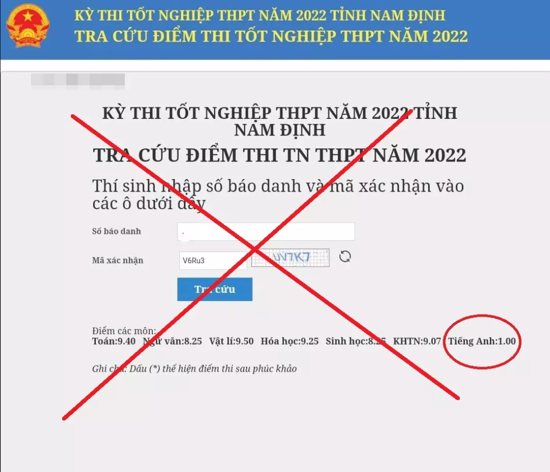 Thực hư vụ thí sinh đạt trên 28 điểm khối A trượt tốt nghiệp