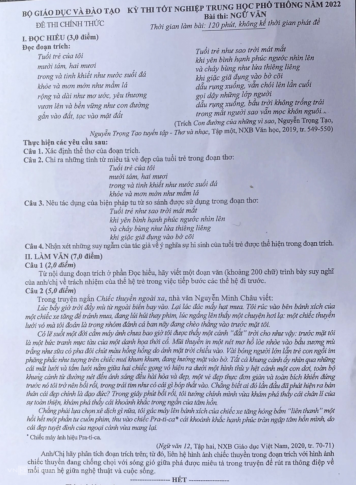 Đề Văn không khó để đạt điểm khá - Ảnh 2