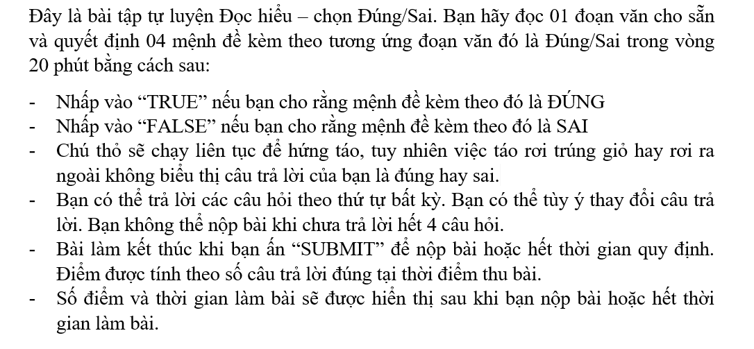 Hướng dẫn về cách làm bài thi đọc hiểu IOE tiếng Anh - Ảnh 2