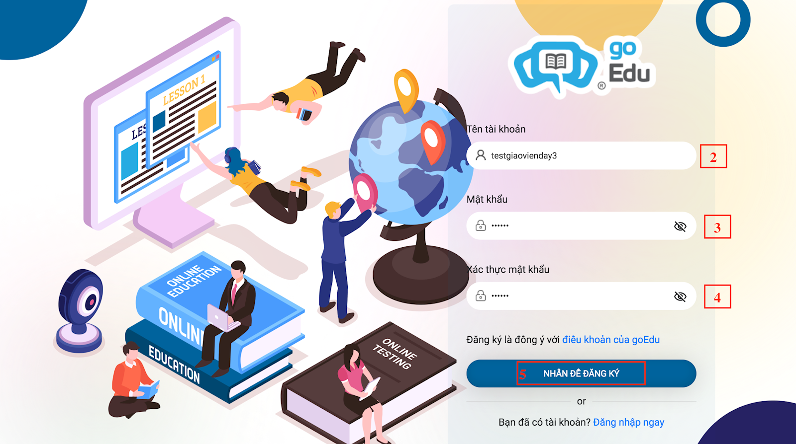 Hướng dẫn cách đăng ký, đăng nhập IOE tiếng Anh - Ảnh 6