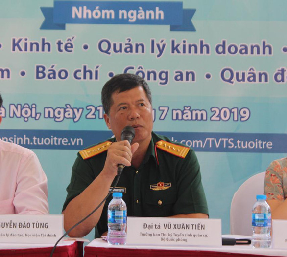 Công bố ngưỡng điểm xét tuyển các trường quân đội, cao nhất là 24,5 điểm - Ảnh 1