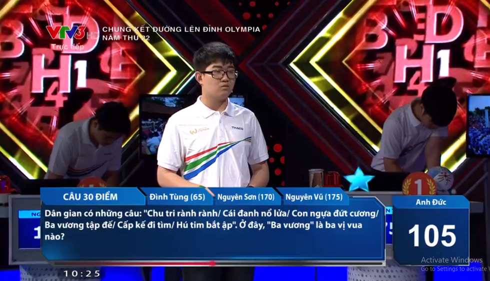 Những câu hỏi sai liên tiếp xuất hiện trong vòng chung kết Đường lên đỉnh Olympia 2022 - Ảnh 2