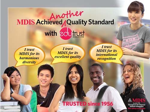 MDIS đã đạt thêm một tiêu chuẩn chất lượng với Edutrust
