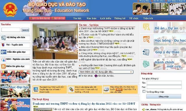 Bộ GD-ĐT đứng đầu cả nước về mức độ ứng dụng CNTT