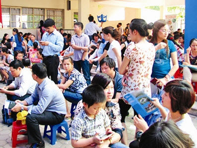 Gian nan thi vào lớp 1